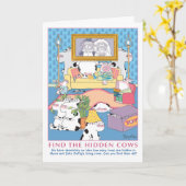 FINDEN SIE DIE VERSTECKTEN KÜHE KARTE (Gelbe Blume)
