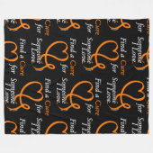 Finden Sie ein Heilmittel/Herz/Jemand I-Liebe...RS Fleecedecke (Vorderseite (Horizontal))