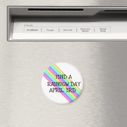Finden Sie ein Regenbogenmagnet am 3. April Magnet (In Situ (Geschirrspüler))
