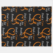 Finden Sie eine Heilung/Herz/Bruder...RSD/CRPS Fleecedecke (Vorderseite (Horizontal))