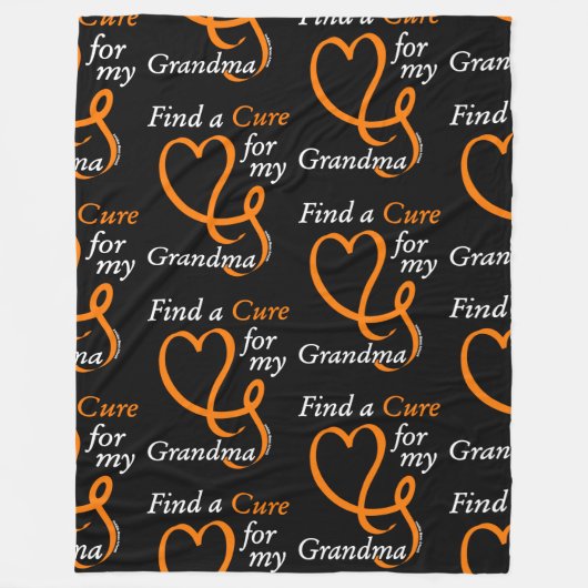 Finden Sie eine Heilung/Herz/Oma...RSD/CRPS Fleecedecke (Vorderseite)