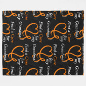 Finden Sie eine Heilung/Herz/Oma...RSD/CRPS Fleecedecke (Vorderseite (Horizontal))