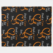 Finden Sie eine Heilung/Herz/Sohn...RSD/CRPS Fleecedecke (Vorderseite (Horizontal))