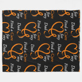 Finden Sie eine Heilung/Herz/Vater...RSD/CRPS Fleecedecke (Vorderseite (Horizontal))