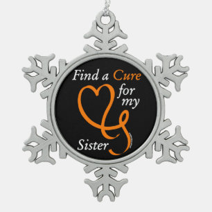 Finden Sie eine Kur/Herz/Schwester...RSD/CRPS Schneeflocken Zinn-Ornament