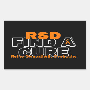 FINDEN SIE EINE KUR/KUCHE...RSD RECHTECKIGER AUFKLEBER