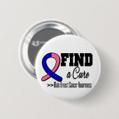 Finden Sie eine Kur männlicher Brustkrebserkrankun Button (Vorne & Hinten)