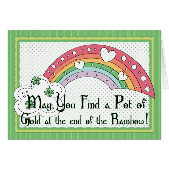 Finden Sie einen Pot Gold Rainbow Irish Card (Vorderseite (Horizontal))