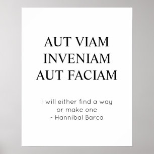 Finden Sie einen Weg oder erstellen Sie ein latein Poster