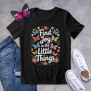 Finden Sie Freude im "Little Things Butterfly" Shi Tri-Blend Shirt