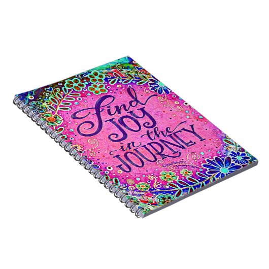 Finden Sie Freude in der Reise Pink Inspirivity Tr Notizblock (Rechte Seite)
