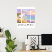 FINDEN SIE FRIEDEN IN DER BRISE POSTER (Heimbüro)
