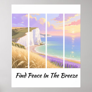 FINDEN SIE FRIEDEN IN DER BRISE POSTER