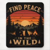 Finden Sie Frieden in der Wildnis Mousepad (Vorne)