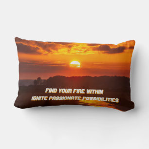 "Finden Sie Ihr Feuer im Inneren" Lendenkissen