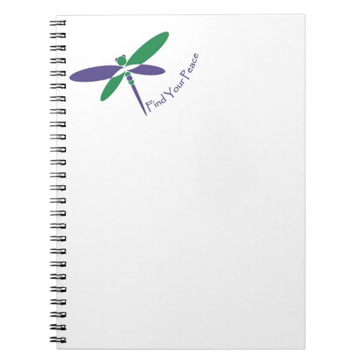 Finden Sie Ihr friedliches Irenic Therapy Notebook Notizblock (Vorderseite)