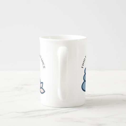 Finden Sie Ihr Gleichgewicht - Inspiration für Kaf Porzellantasse (Rückseite)