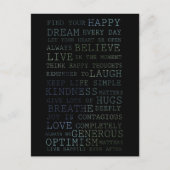 Finden Sie Ihr Glück Postkarte (Vorderseite)