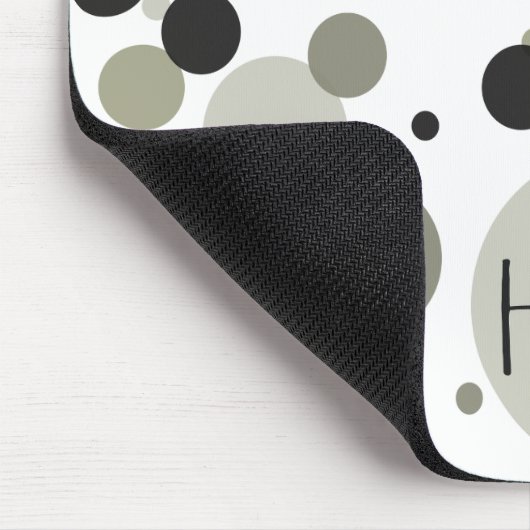 Finden Sie Ihr glückliches Gold Black Confetti Mousepad (Ecke)