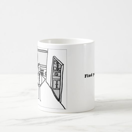 Finden Sie Ihr glückliches Kaffeetasse (Mittel)