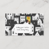 Finden Sie Ihr perfektes Zuhause Real Anwesen Visitenkarte (Rückseite)