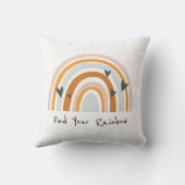 Finden Sie Ihr Regenbogen Liebe Herzkissen Kissen (Rückseite)