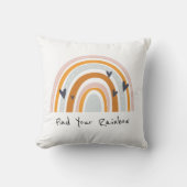 Finden Sie Ihr Regenbogen Liebe Herzkissen Kissen (Vorderseite)