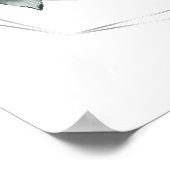 Finden Sie Ihr Sitzplatz 2 Dusty Blue Rose Wedding Poster (Ecke)