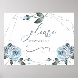 Finden Sie Ihr Sitzplatzwasser Blue Rose Wedding S Poster