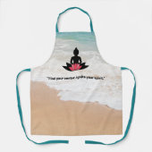 "Finden Sie Ihr Zentrum, entzünden Sie Ihren Geist Schürze (Vorderseite)