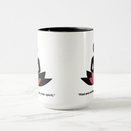 "Finden Sie Ihr Zentrum, entzünden Sie Ihren Geist Tasse (Zentrum)