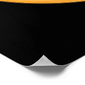 Finden Sie Ihr Zentrum Funny Donut Pun Dark BG Poster (Ecke)