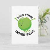 Finden Sie Ihre Erbse Dankeskarte (Stehend Vorderseite)