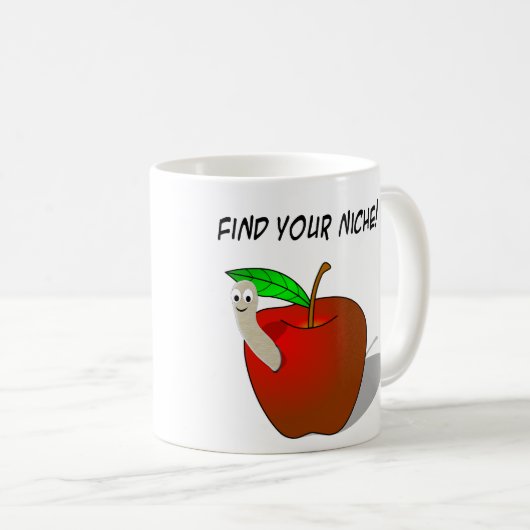 Finden Sie Ihre Nische Kaffeetasse (VorderseiteRechts)