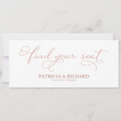 Finden Sie Ihre Sitzkartentabelle Einladung (Vorderseite)