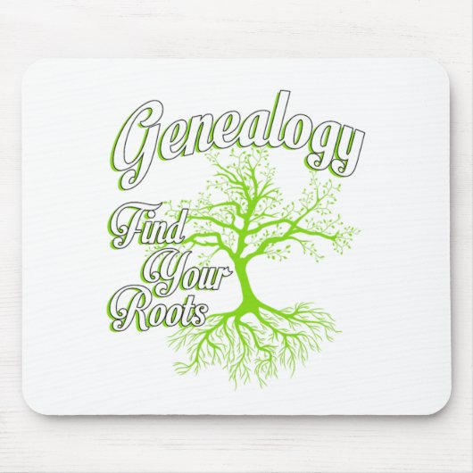 Finden Sie Ihre Stammalogie Familiengeschenk Mousepad (Vorne)