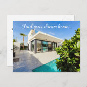 Finden Sie Ihre Traum-Zuhause Real Anwesen Company Postkarte (Vorne/Hinten)