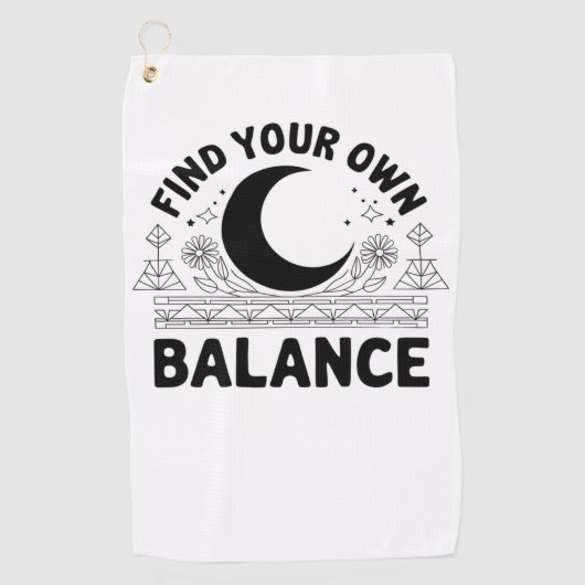 Finden Sie Ihren eigenen Saldo Golfhandtuch (Vorderseite)