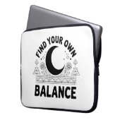 Finden Sie Ihren eigenen Saldo Laptopschutzhülle (Vorderseite Links)