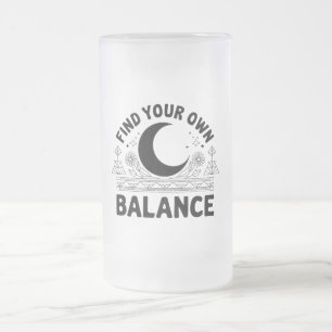 Finden Sie Ihren eigenen Saldo Mattglas Bierglas