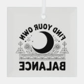 Finden Sie Ihren eigenen Saldo Ornament Aus Glas (Rückseite)