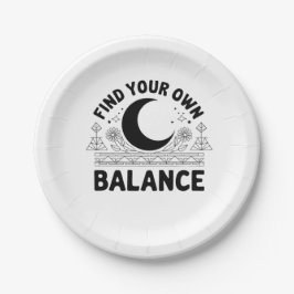 Finden Sie Ihren eigenen Saldo Pappteller