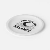 Finden Sie Ihren eigenen Saldo Pappteller (Schrägansicht)