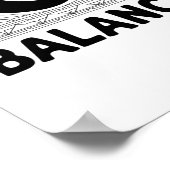 Finden Sie Ihren eigenen Saldo Poster (Ecke)