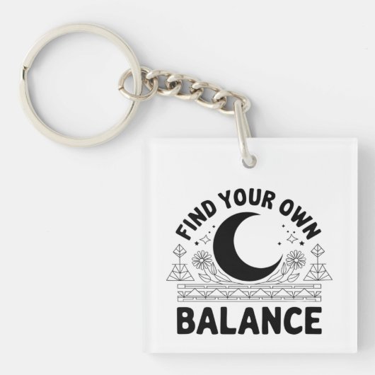 Finden Sie Ihren eigenen Saldo Schlüsselanhänger (Vorderseite)