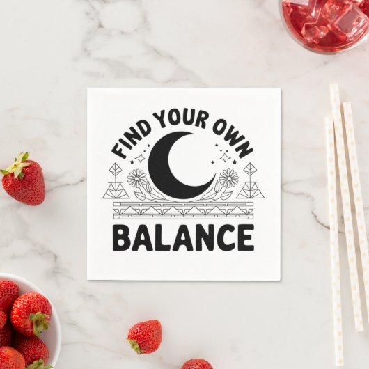 Finden Sie Ihren eigenen Saldo Serviette (Beispiel)