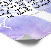 Finden Sie Ihren Eternity Quote White Tree Poster (Ecke)