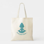 Finden Sie Ihren Flow Tote Bag (Cyan) Tragetasche (Rückseite)