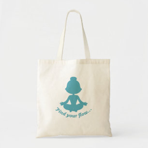 Finden Sie Ihren Flow Tote Bag (Cyan) Tragetasche