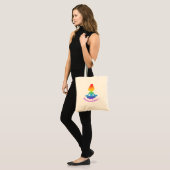 Finden Sie Ihren Flow Tote Bag (Regenbogen) Tragetasche (Vorderseite (Model))
